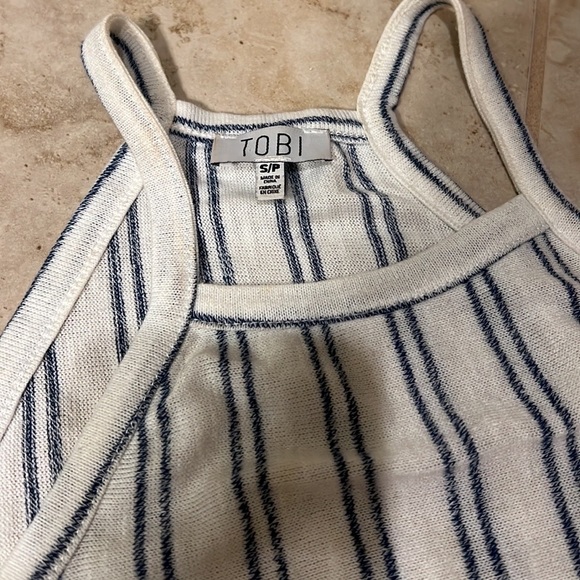 tobi striped tank top, size small - Picture 6 of 6